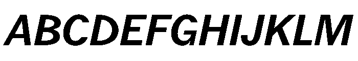 Juunior SemiBoldItalic Font UPPERCASE