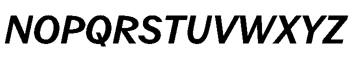 Juunior SemiBoldItalic Font UPPERCASE