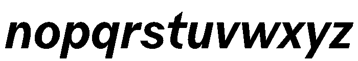 Juunior SemiBoldItalic Font LOWERCASE