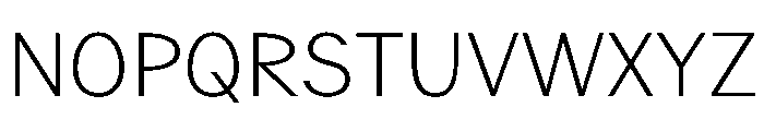 Juunior Thin Font UPPERCASE