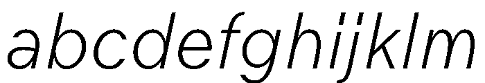Juunior ThinItalic FONT
