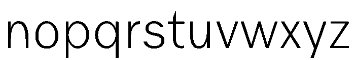 Juunior Thin Font LOWERCASE