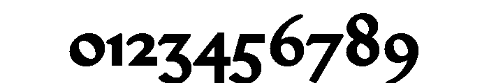 Jubilee Bold Font OTHER CHARS