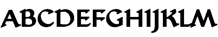 Jubilee Bold Font UPPERCASE