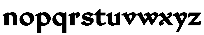 Jubilee Bold Font LOWERCASE