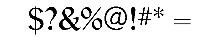 Jubilee Light Font OTHER CHARS