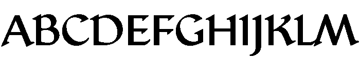 Jubilee Medium Font UPPERCASE