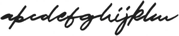 JV Signature otf (400) Font LOWERCASE