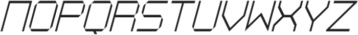 Jx Tabe Thin Italic Condensed otf (100) Font UPPERCASE