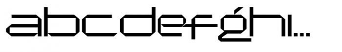 Jx Tabe Extra Light Expanded Font LOWERCASE