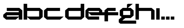 Jx Tabe Semi Bold Expanded Font LOWERCASE
