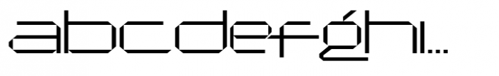 Jx Tabe Thin Expanded Font LOWERCASE