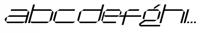 Jx Tabe Thin Italic Expanded Font LOWERCASE