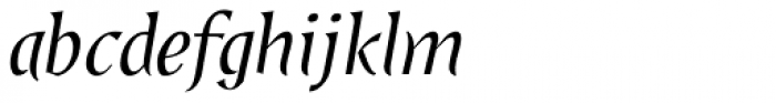 JY Shapa Light Italic Font LOWERCASE