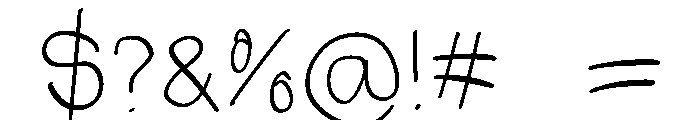 K aom Oi Font OTHER CHARS