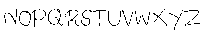 K aom Oi Font UPPERCASE
