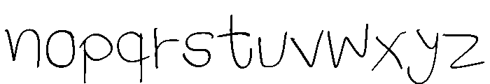 K aom Oi Font LOWERCASE