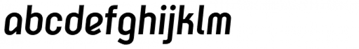 K-haus 105 Bold Oblique Font LOWERCASE