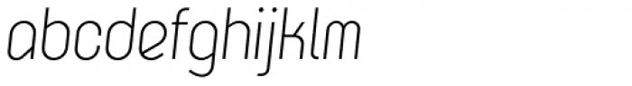 K-haus 105 Light Oblique Font LOWERCASE