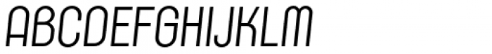 K-haus 105 Regular Oblique Font UPPERCASE