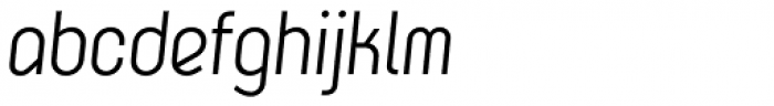 K-haus 105 Regular Oblique Font LOWERCASE
