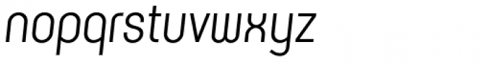 K-haus 105 Regular Oblique Font LOWERCASE