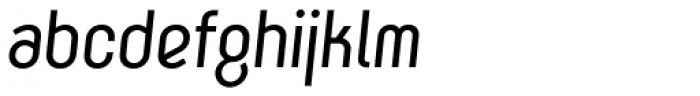 K-haus 205 Medium Oblique Font LOWERCASE