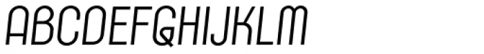 K-haus 205 Regular Oblique Font UPPERCASE