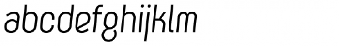 K-haus 205 Regular Oblique Font LOWERCASE