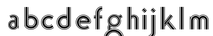 K22 Tri-Line Gothic Font LOWERCASE