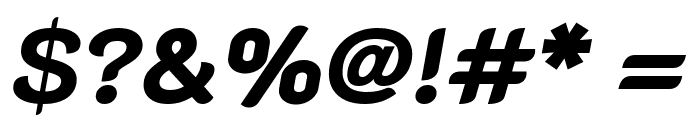 K2D ExtraBold Italic Font OTHER CHARS