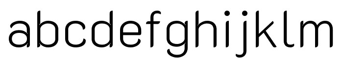 K2D ExtraLight Font LOWERCASE
