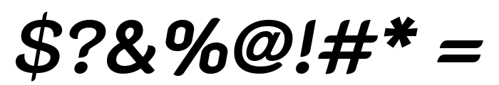 K2D SemiBold Italic Font OTHER CHARS