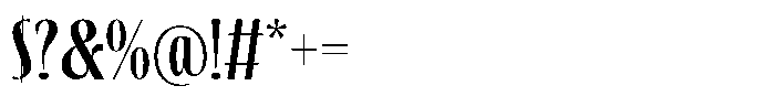 K73 Balcher Bold Font OTHER CHARS