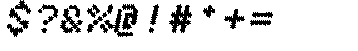K73 Droms Burst Bold Italic Font OTHER CHARS
