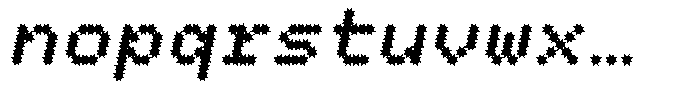 K73 Droms Burst Bold Italic Font LOWERCASE