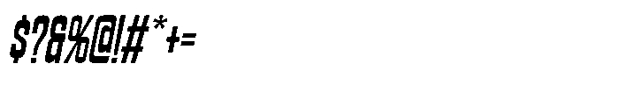 K73 Quglosk Slanted Font OTHER CHARS