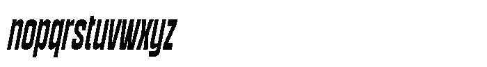 K73 Quglosk Slanted Font LOWERCASE