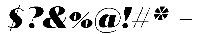 Kari Pro Heavy Italic Font OTHER CHARS