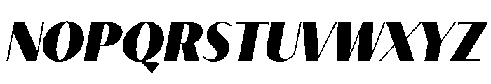 Kari Pro Heavy Italic Font UPPERCASE