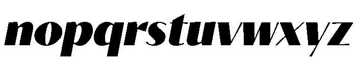 Kari Pro Heavy Italic Font LOWERCASE