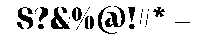 Kari Pro Heavy Font OTHER CHARS
