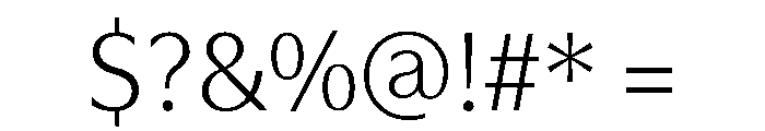 Kari Pro Light Font OTHER CHARS