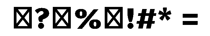 Kavi Devanagari ExtraBold Font OTHER CHARS