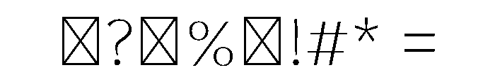 Kavi Devanagari Thin Font OTHER CHARS