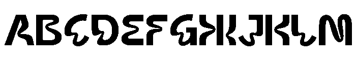 KALUVE-Regular Font UPPERCASE