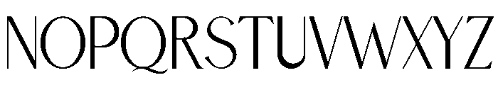 Kabin Font UPPERCASE