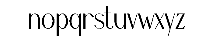 Kabin Font LOWERCASE
