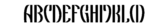 Kadena Font UPPERCASE