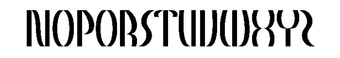 Kadena Font UPPERCASE